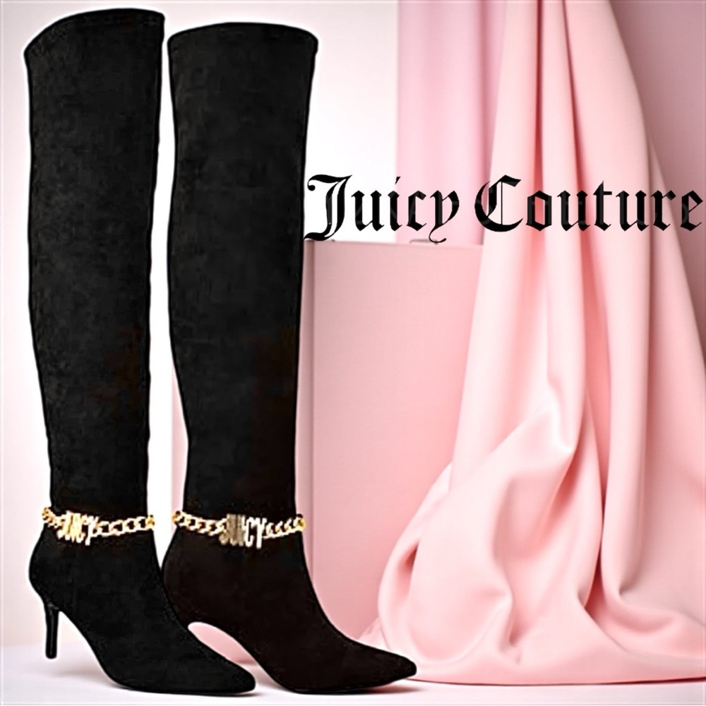 Juicy Couture Women's Black Tania long Boots Size 6.5